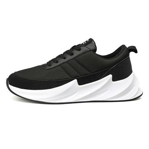 ARCFIT Men's Black Mesh Comfy Sneakers